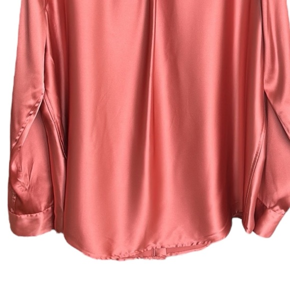 ALFANI Satin Collared Utility Blouse in Rose Dust Career Businesscore Size XXL - Picture 8 of 14